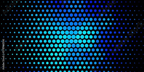 Dark BLUE vector layout with circles. Abstract illustration with colorful spots in nature style. Pattern for wallpapers  curtains.