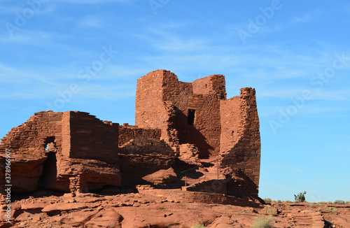 Historic Ruins of a Red Rock Dwelling photo