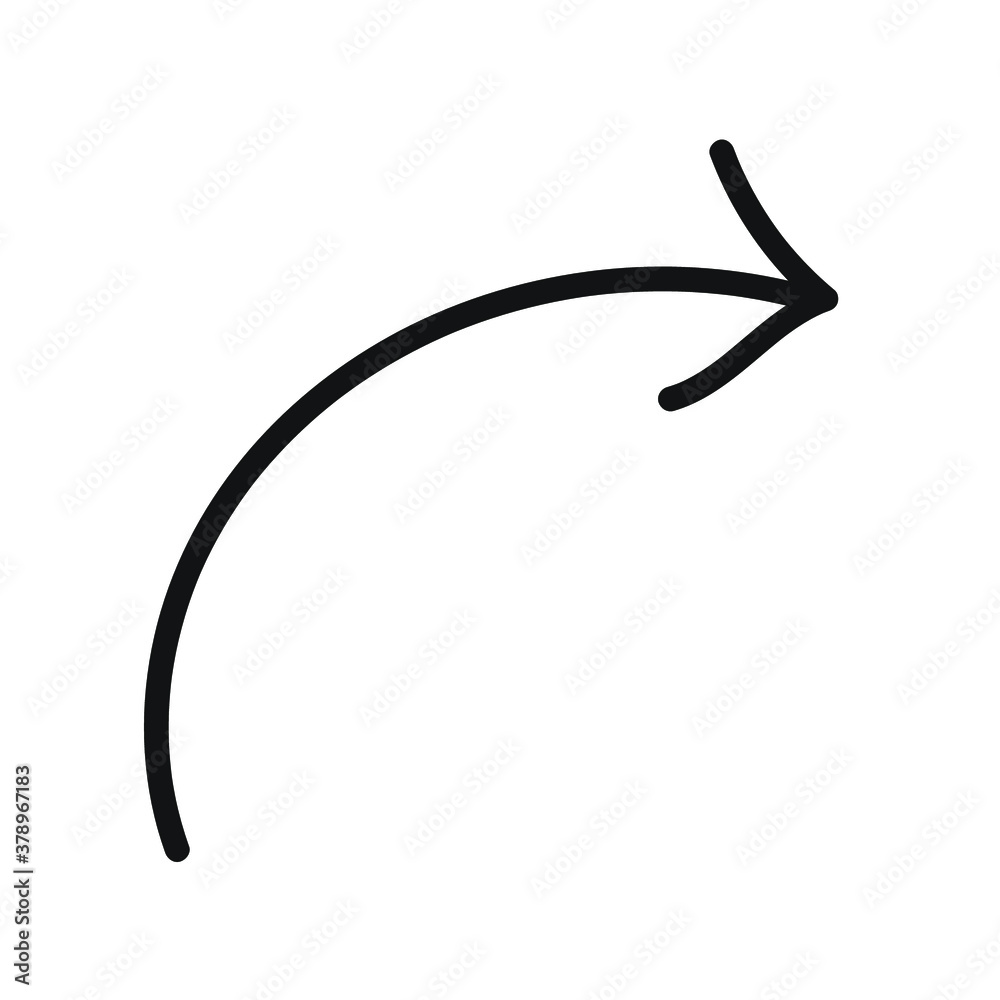 Hand Drawn Marker Icon. Arrow, circle, delete, line, marker, smudge, up, down, thin line web symbol on white background - vector illustration eps10 Hand Drawn Marker Icon. Arrow, circle, delete, line, marker, smudge, up, down, thin line web symbol on white background - vector illustration eps10
