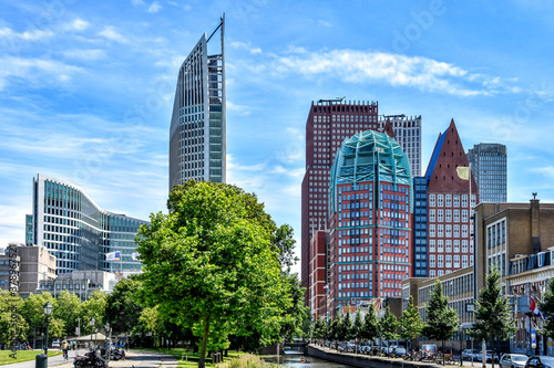 Принти на полотні Unique skyline of the most iconic buildings in The Hague, the Netherlands