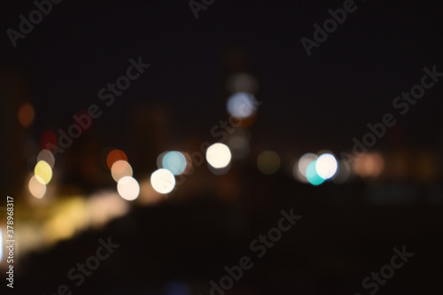 unfocused city lights that generate a beautiful wallpaper © Santiago