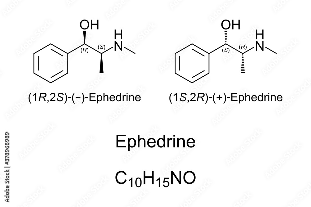 ephedrine-chemical-structure-medication-and-stimulant-to-prevent-low