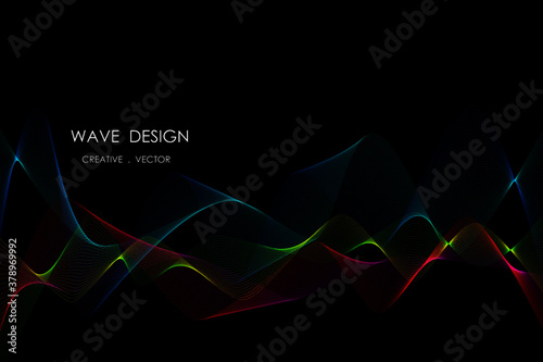 wave design abstract background