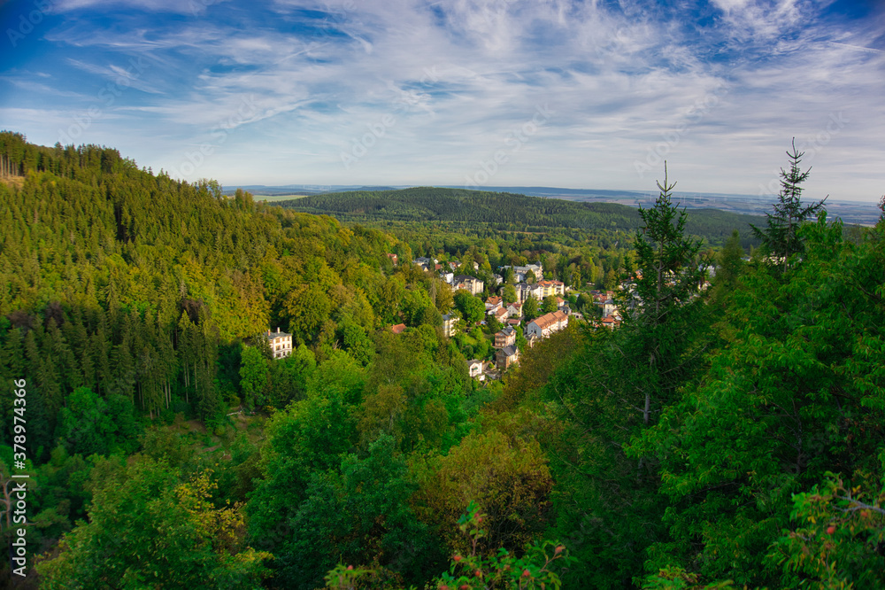 Blick auf Friedrichroda in Thüringen