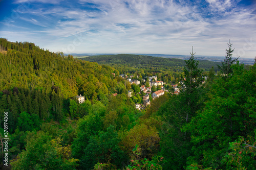 Blick auf Friedrichroda in Thüringen