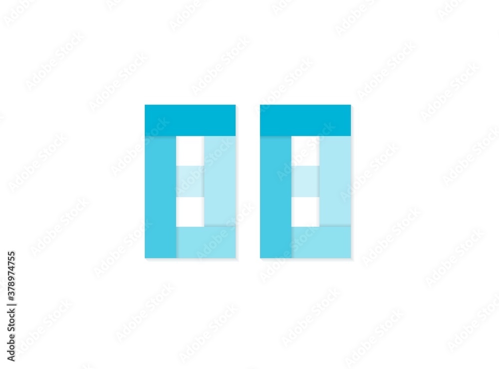 88 number, vector logo, paper cut desing font made of blue color tones .Isolated on white background. Eps10 illustration 88 number, vector logo, paper cut desing font made of blue color tones .Isolated on white background. Eps10 illustration