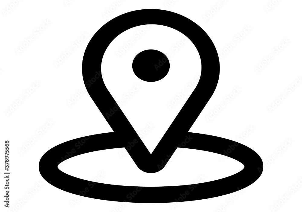 Location with filled line icon vector illustration
Location with filled line icon vector illustration
