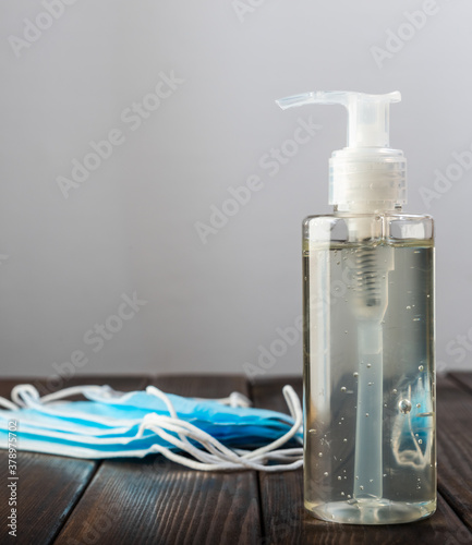 Wallpaper Mural Surgical masks and hand sanitizer gel Torontodigital.ca