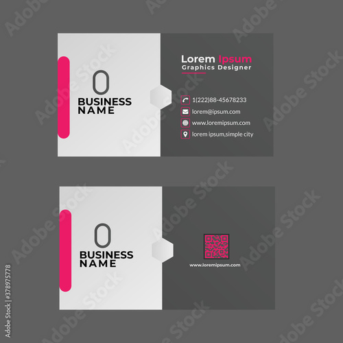 Clean modern creative business card -visiting card-clean visiting crad template