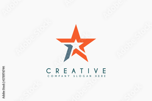 Star logo design. Business branding logo vector illustration