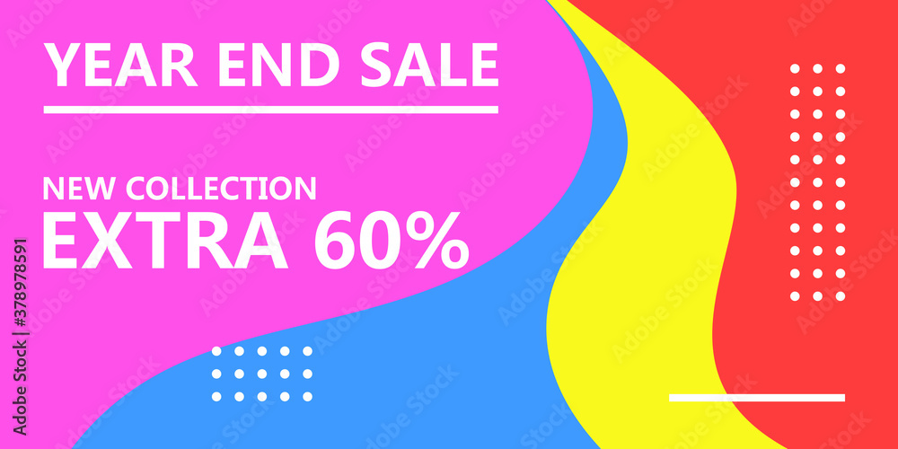Year end sale new collection trendy banner, Printable Banner Templates and vector illustration. Year end sale new collection trendy banner, Printable Banner Templates and vector illustration.