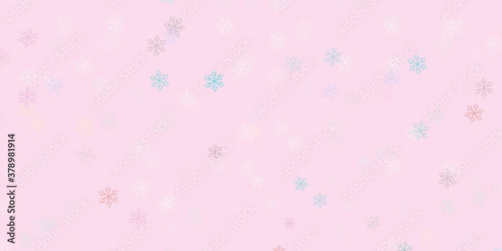 Light green, red vector doodle pattern with flowers. Light green, red vector doodle pattern with flowers.
