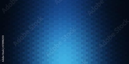 Light BLUE vector layout with lines, rectangles. New abstract illustration with rectangular shapes. Pattern for commercials, ads.