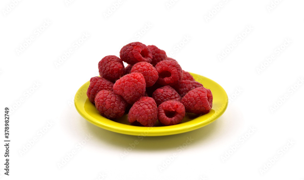 Raspberries on the light background Raspberries on the light background