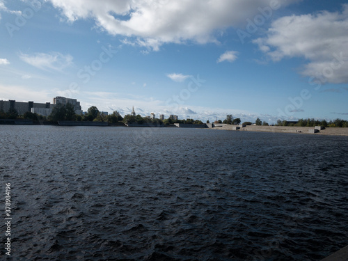 sunset over the river © ALEKSANDR