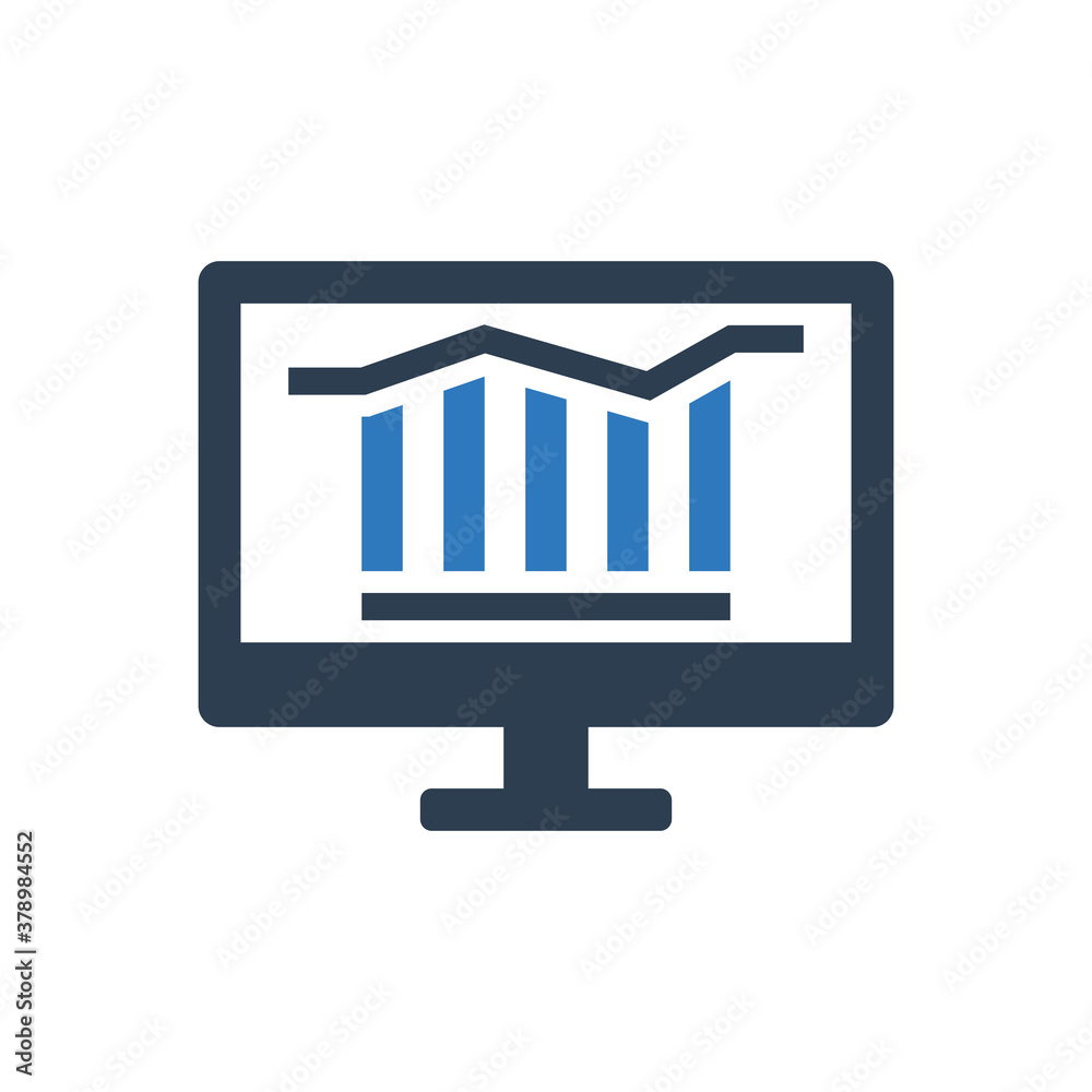 online graph report icon growth symbol online graph report icon growth symbol
