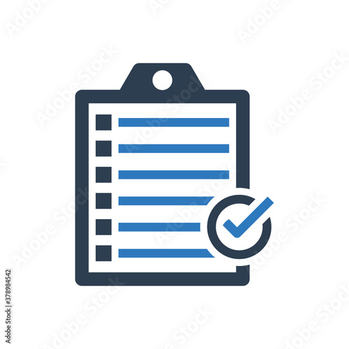 check mark clipboard icon