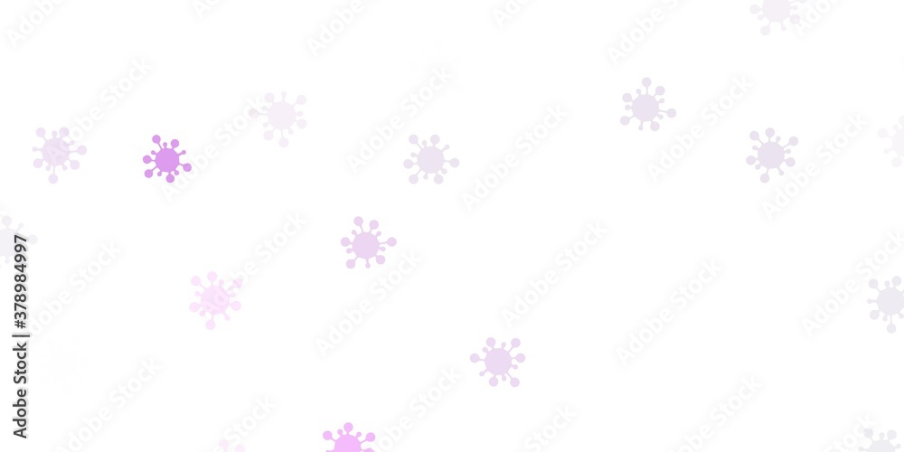 Light purple vector template with flu signs. Light purple vector template with flu signs.
