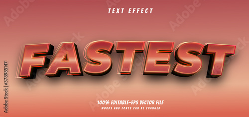 fastest text effect editable vector file text design vector