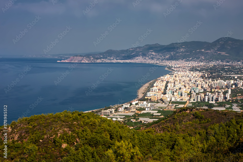 Nice view of the city and the sea bay