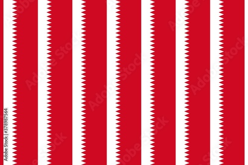 Simple geometric pattern in the colors of the national flag of Bahrain