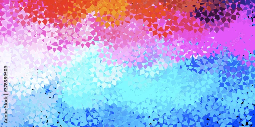 Obraz premium Light multicolor vector background with polygonal forms.