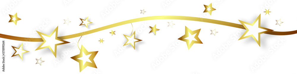 Gold Band Banner Sterne Stern Hintergrund