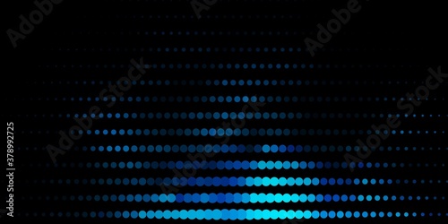 Dark BLUE vector template with circles. Abstract illustration with colorful spots in nature style. Pattern for booklets, leaflets.