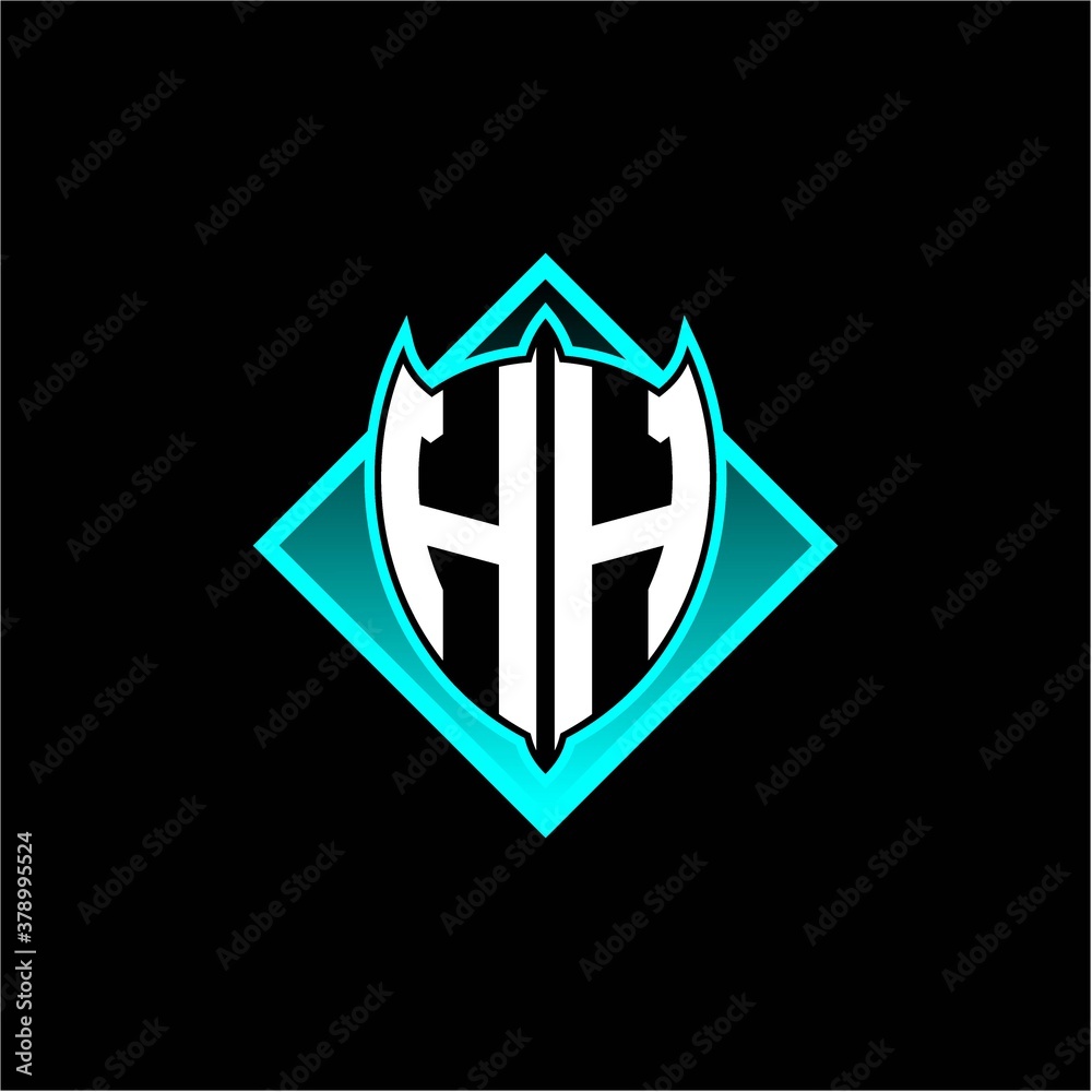 H H letter shield with square protection logo as a sweetener H H letter shield with square protection logo as a sweetener