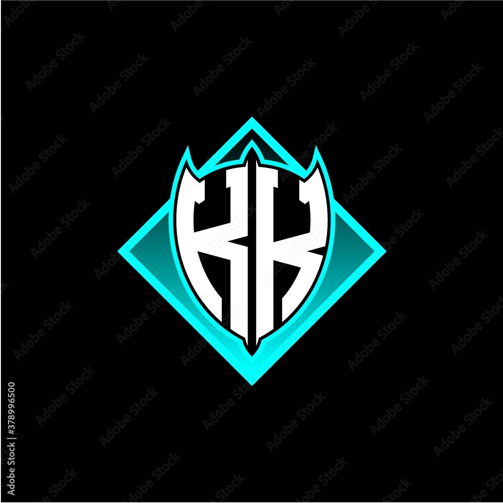 K K letter shield with square protection logo as a sweetener K K letter shield with square protection logo as a sweetener