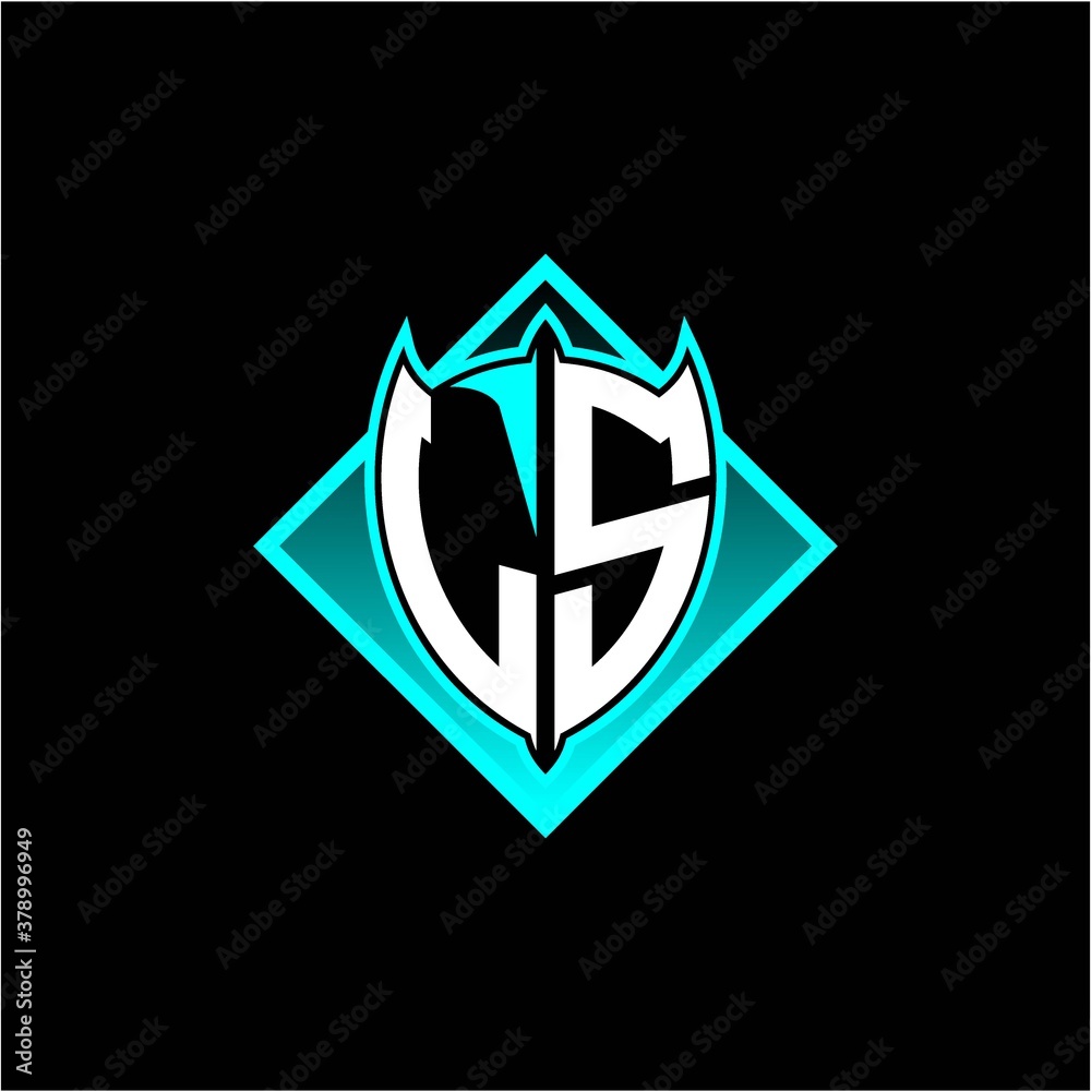 L S letter shield with square protection logo as a sweetener L S letter shield with square protection logo as a sweetener