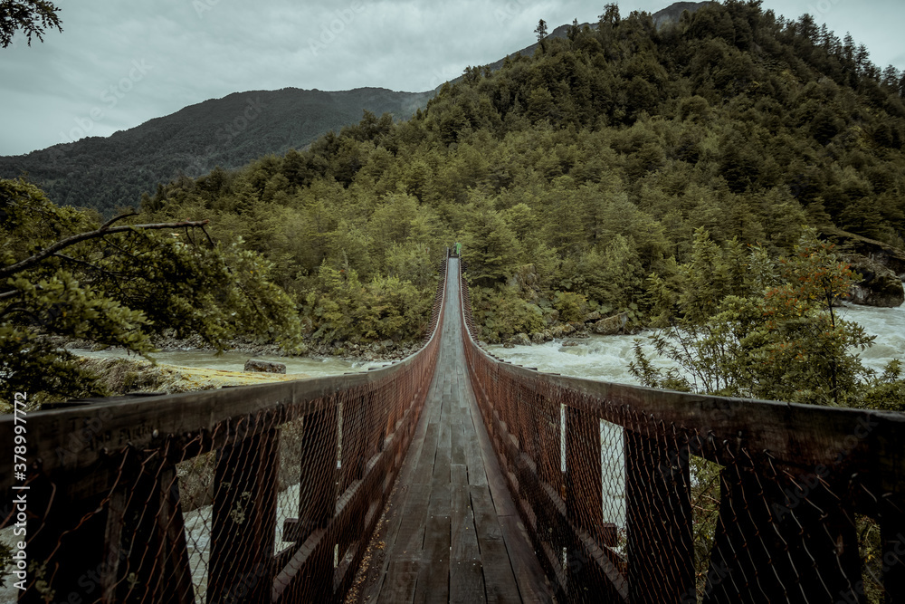 Obraz premium Puente Colgante Queulat 