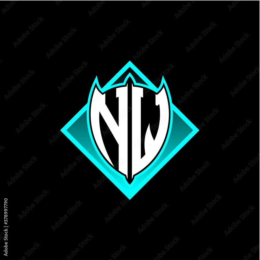 N W letter shield with square protection logo as a sweetener