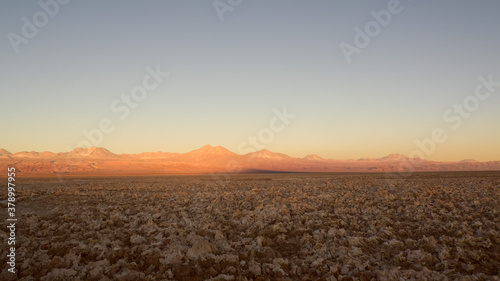 Colorful sunset over Atacama Salt Flat in the north of Chile © Susanne