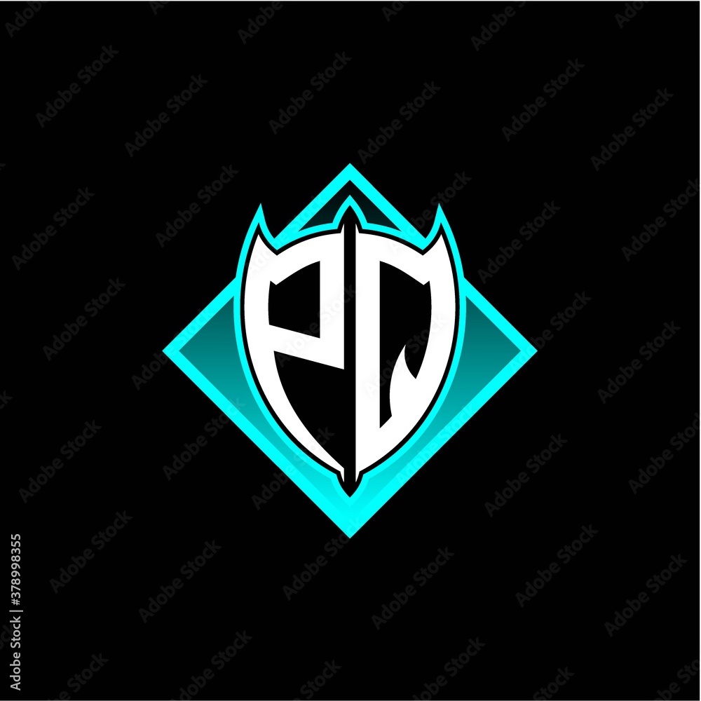 P Q letter shield with square protection logo as a sweetener P Q letter shield with square protection logo as a sweetener