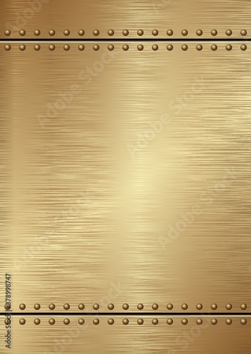 Golden Textured Metal Board 