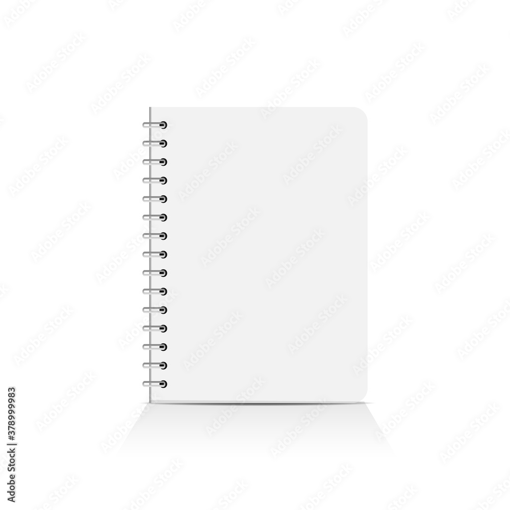 Blank and empty of notebook mockup design template