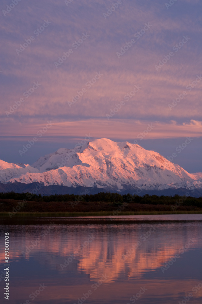 Mount McKinley at Sunset, Denali National Park, Alaska