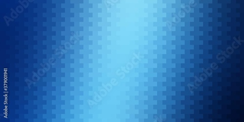 Light BLUE vector pattern in square style. Abstract gradient illustration with colorful rectangles. Best design for your ad, poster, banner.