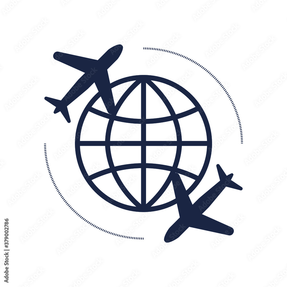 Vector illustration.
Traveling by plane.
Vector illustration.
Traveling by plane.