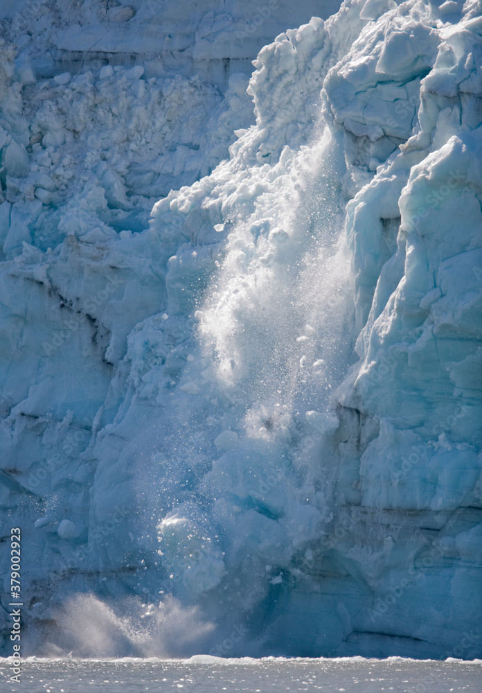 Calving Icebergs, Glacier Bay National Park, Alaska Calving Icebergs, Glacier Bay National Park, Alaska