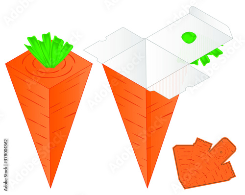 cajitas en forma de zanahoria © IngridLisset