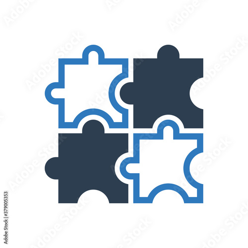 puzzle solution icon piece symbol