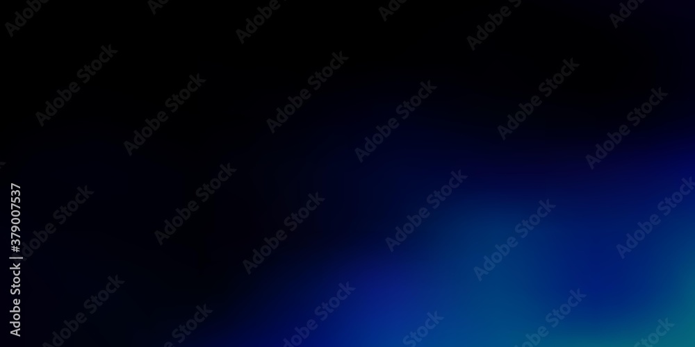 Dark blue vector gradient blur pattern.