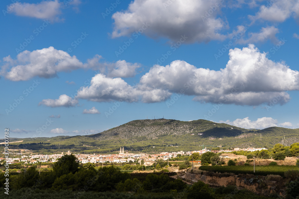 Sant Pere de Ribes village landscape, Garraf, Spain Sant Pere de Ribes village landscape, Garraf, Spain