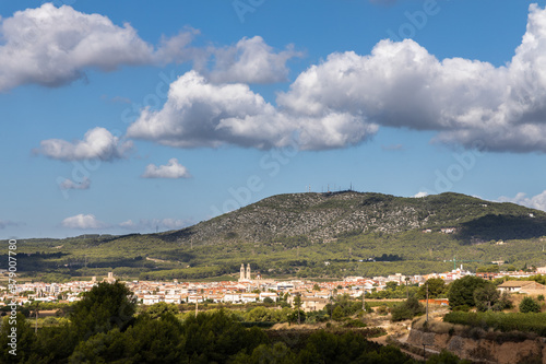 Sant Pere de Ribes village landscape, Garraf, Spain