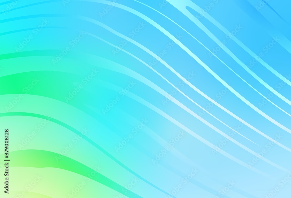 Light Blue, Green vector layout with bent lines. Light Blue, Green vector layout with bent lines.
