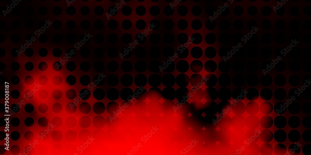 Dark Red vector background with spots. Colorful illustration with gradient dots in nature style. Design for posters, banners.