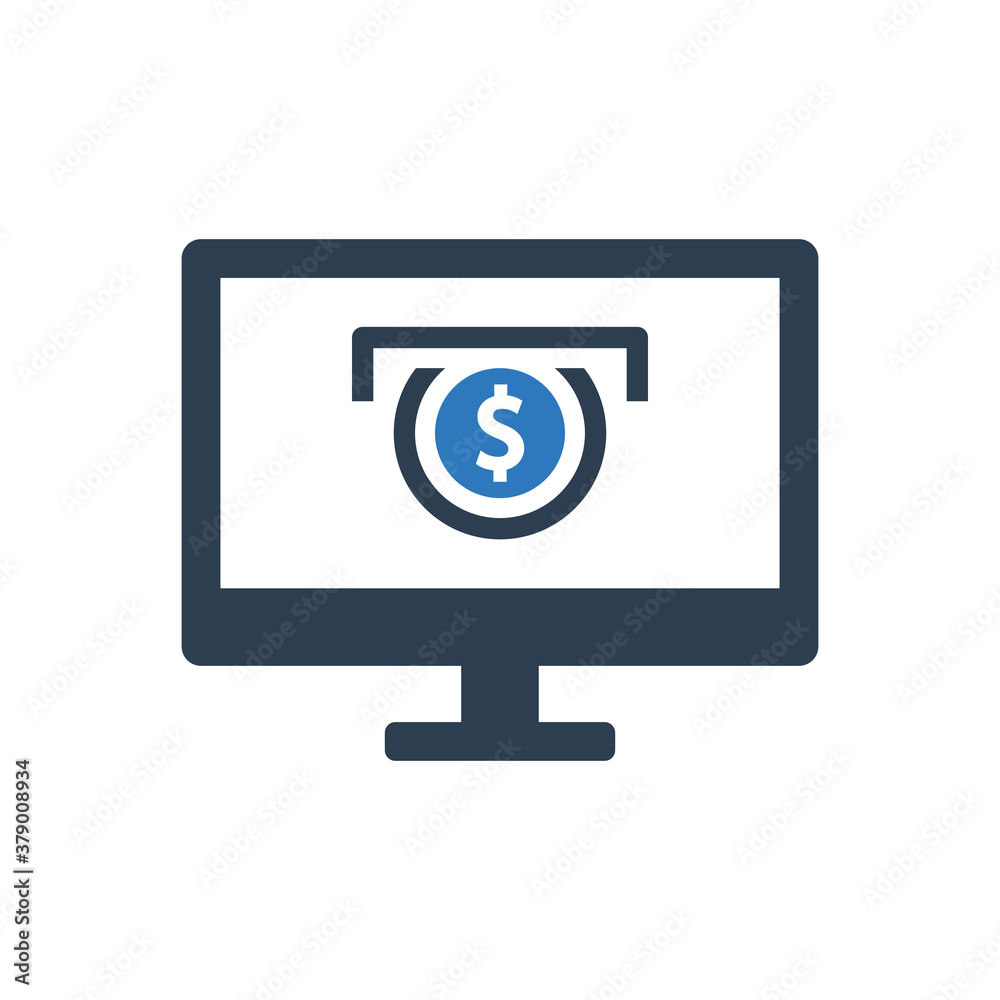 online money payment icon - internet Banking computer icon online money payment icon - internet Banking computer icon