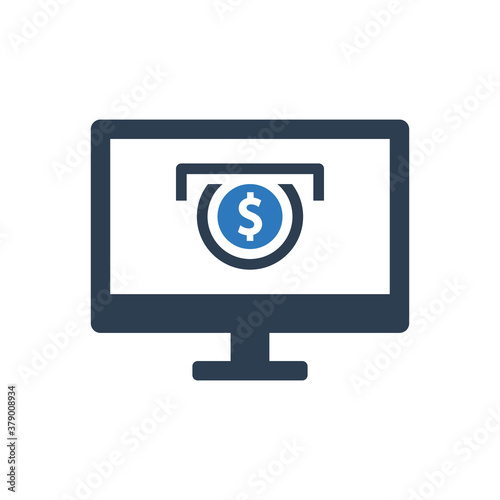online money payment icon - internet Banking computer icon